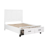 Garretson White Full Storage Platform Bed by Homelegance at Eve Furniture