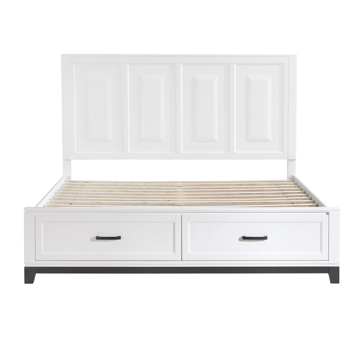 Garretson White King Storage Platform Bed by Homelegance at Eve Furniture