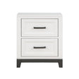 Garretson White Nightstand by Homelegance at Eve Furniture