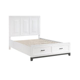 Garretson White Queen Storage Platform Bed by Homelegance at Eve Furniture