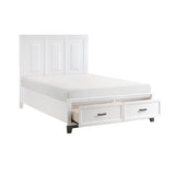 Garretson White Queen Storage Platform Bed by Homelegance at Eve Furniture
