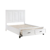 Garretson White Queen Storage Platform Bed by Homelegance at Eve Furniture