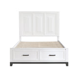 Garretson White Queen Storage Platform Bed by Homelegance at Eve Furniture