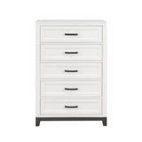 Garretson White Storage Platform Bedroom Set by Homelegance at Eve Furniture