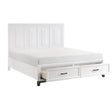 Garretson White Storage Platform Bedroom Set by Homelegance at Eve Furniture