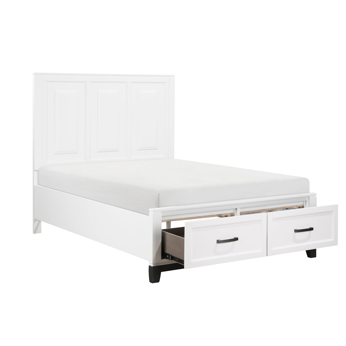 Garretson White Storage Platform Youth Bedroom Set by Homelegance at Eve Furniture