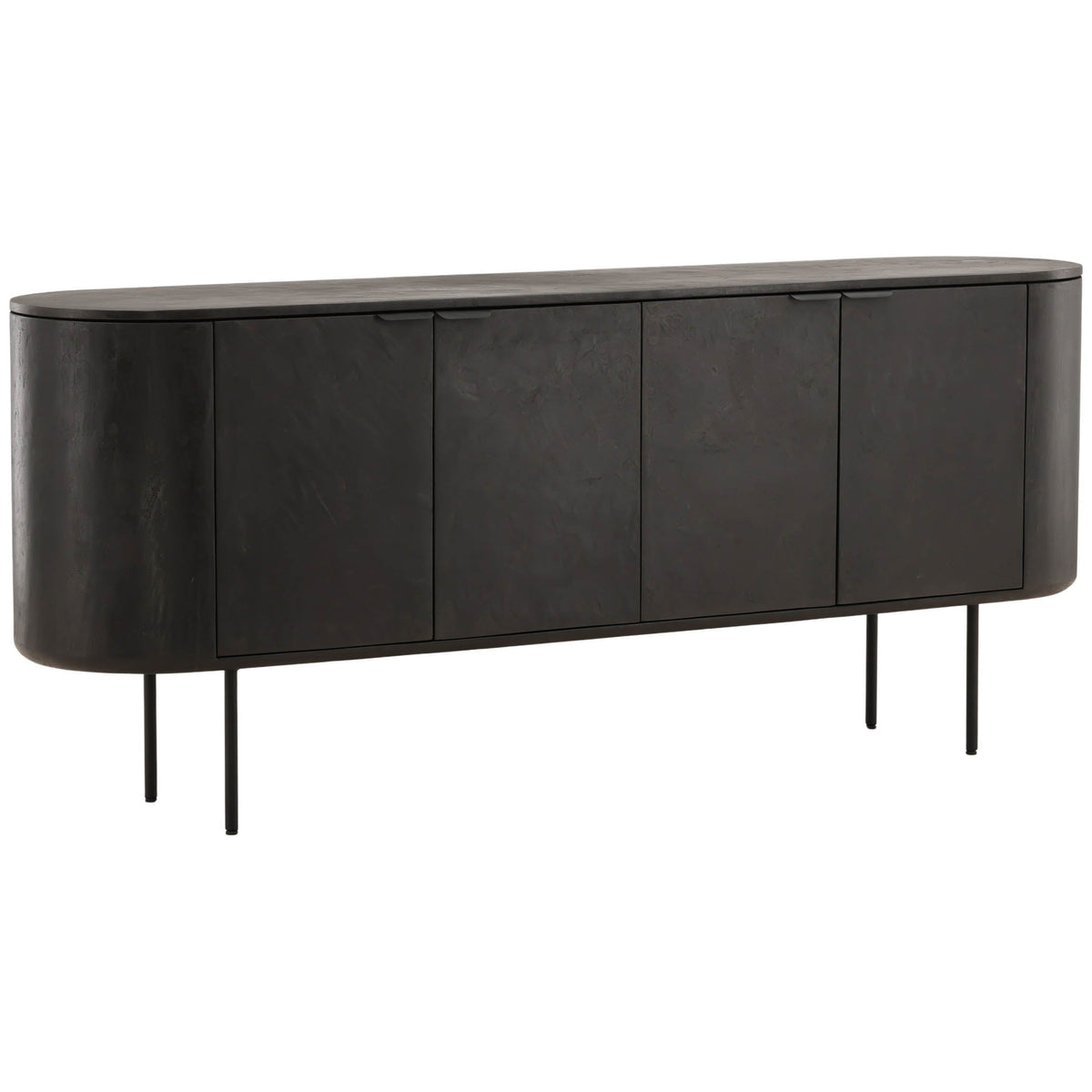 Garron Sideboard, Black by Dovetail at Eve Furniture