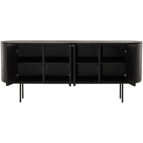 Garron Sideboard, Black by Dovetail at Eve Furniture