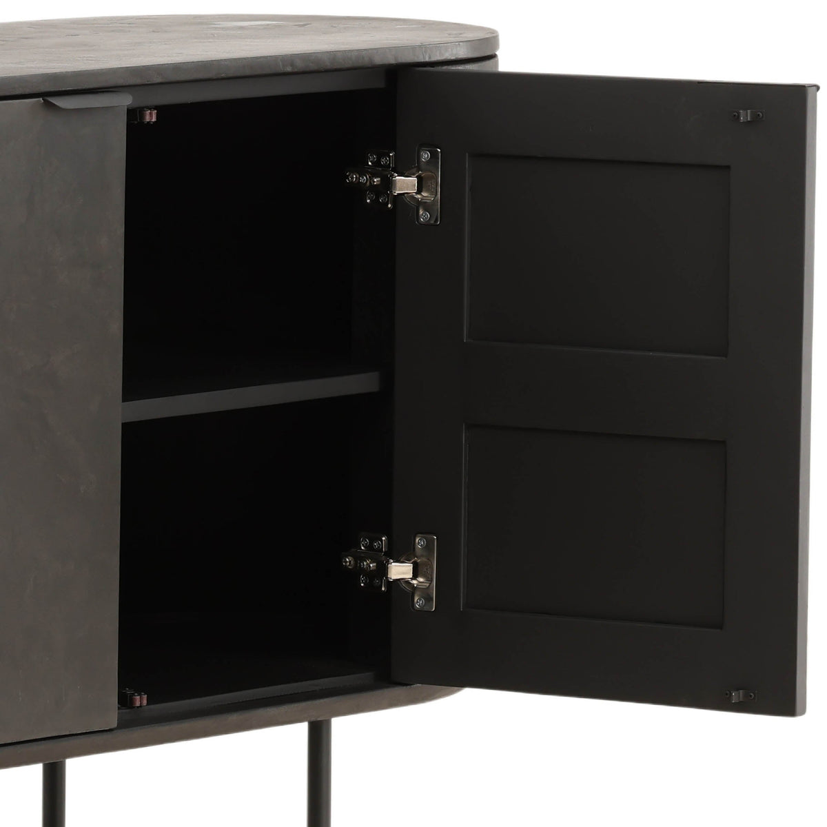 Garron Sideboard, Black by Dovetail at Eve Furniture