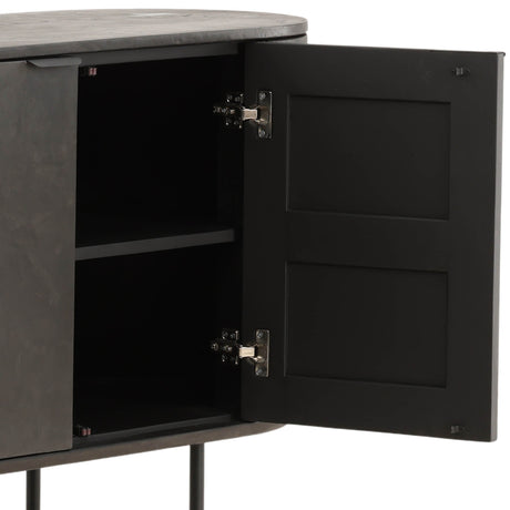 Garron Sideboard, Black by Dovetail at Eve Furniture
