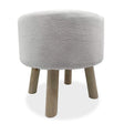 Gates White/Natural Footstool by Furniture of America at Eve Furniture