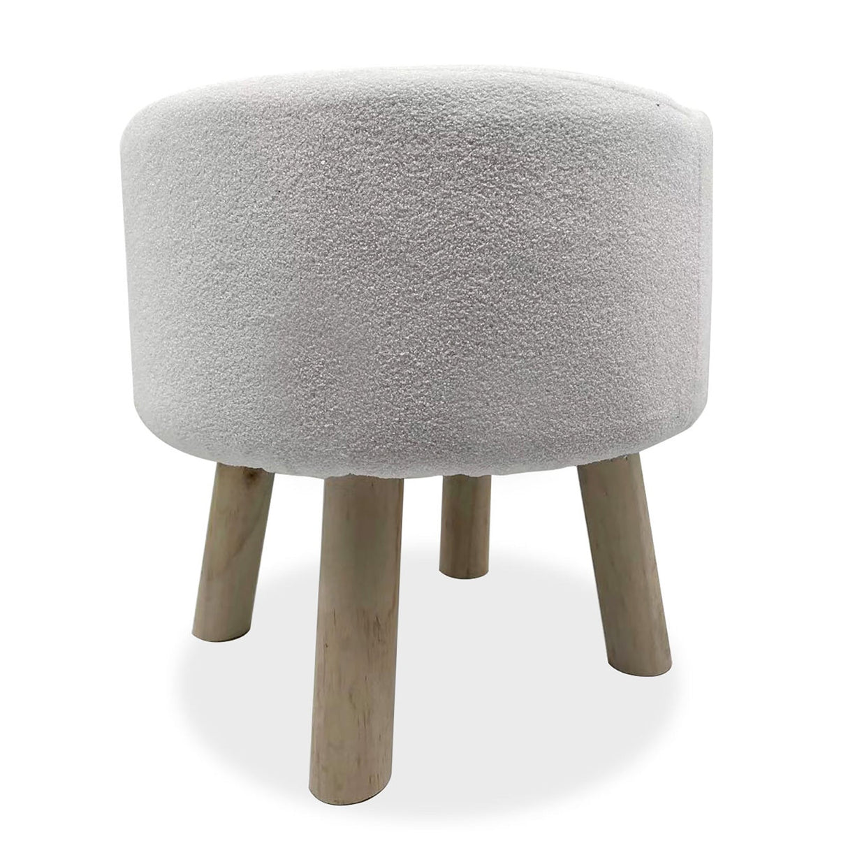 Gates White/Natural Footstool by Furniture of America at Eve Furniture
