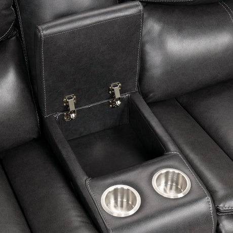 Gatria Gray Sectional by Furniture of America at Eve Furniture