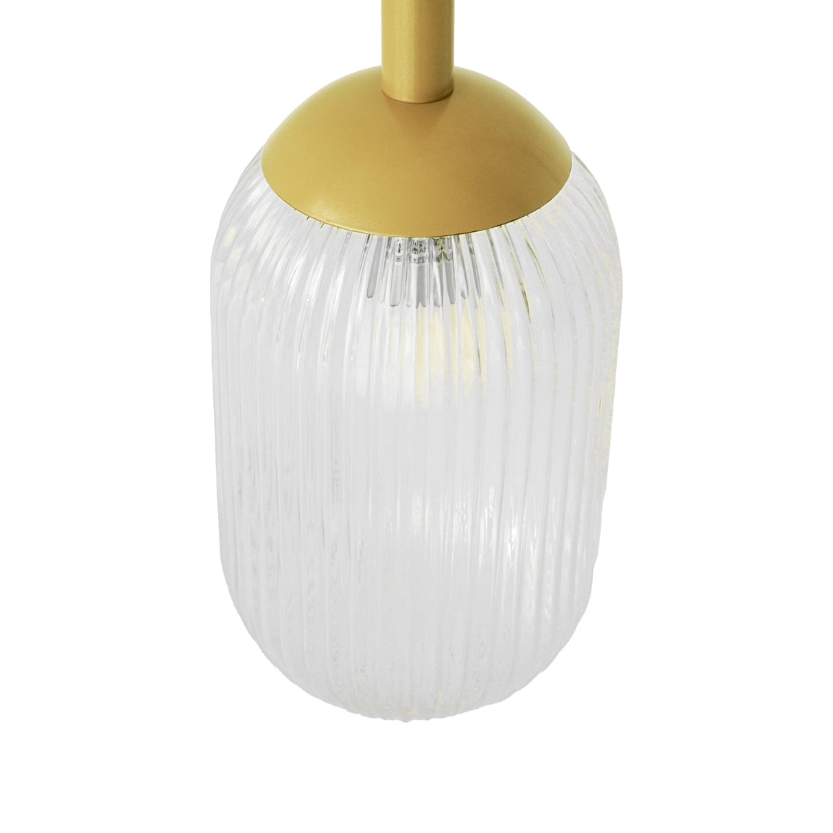 Gemma Pendant Lamp - Gold and Clear by Ashcroft Imports at Eve Furniture