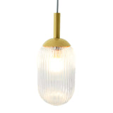 Gemma Pendant Lamp - Gold and Clear by Ashcroft Imports at Eve Furniture