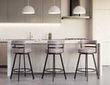 Gene 30-inch Swivel Bar Stool by Steve Silver at Eve Furniture