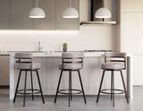 Gene 30-inch Swivel Bar Stool by Steve Silver at Eve Furniture