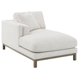 Geneva Sand Boucle Upholstered Sectional Chaise Sofa by Coaster at Eve Furniture