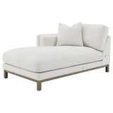 Geneva Sand Boucle Upholstered Sectional Chaise Sofa by Coaster at Eve Furniture