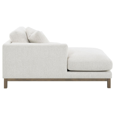 Geneva Sand Boucle Upholstered Sectional Chaise Sofa by Coaster at Eve Furniture