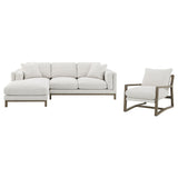 Geneva Sand Boucle Upholstered Sectional Chaise Sofa by Coaster at Eve Furniture