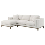 Geneva Sand Boucle Upholstered Sectional Chaise Sofa by Coaster at Eve Furniture