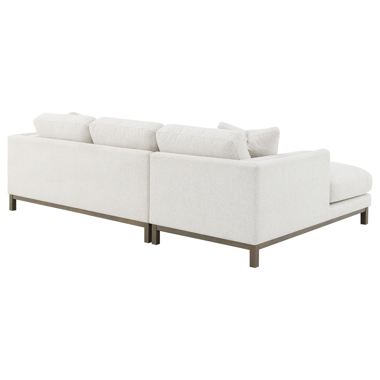 Geneva Sand Boucle Upholstered Sectional Chaise Sofa by Coaster at Eve Furniture