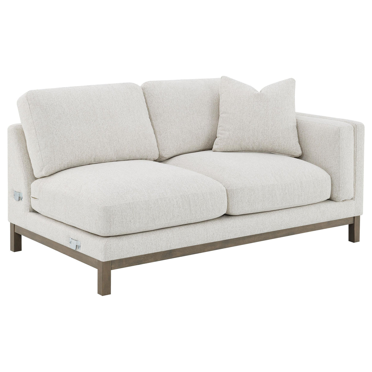 Geneva Sand Boucle Upholstered Sectional Chaise Sofa by Coaster at Eve Furniture