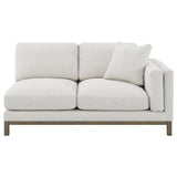 Geneva Sand Boucle Upholstered Sectional Chaise Sofa by Coaster at Eve Furniture