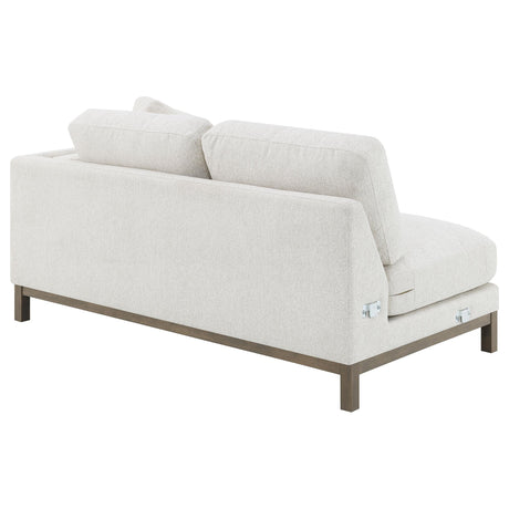 Geneva Sand Boucle Upholstered Sectional Chaise Sofa by Coaster at Eve Furniture