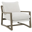 Geneva Sand Boucle Wood Arm Accent Chair by Coaster at Eve Furniture