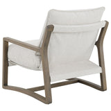 Geneva Sand Boucle Wood Arm Accent Chair by Coaster at Eve Furniture