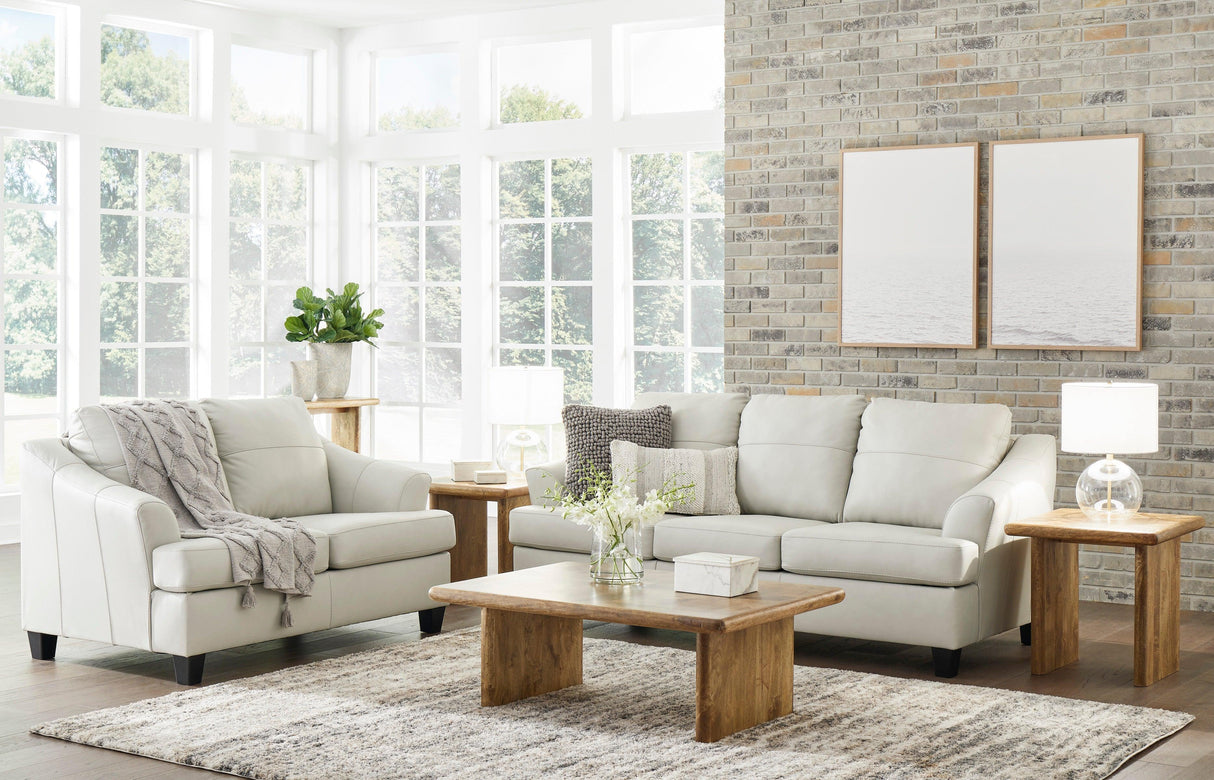 Genoa Coconut Leather Living Room Set by Ashley at Eve Furniture