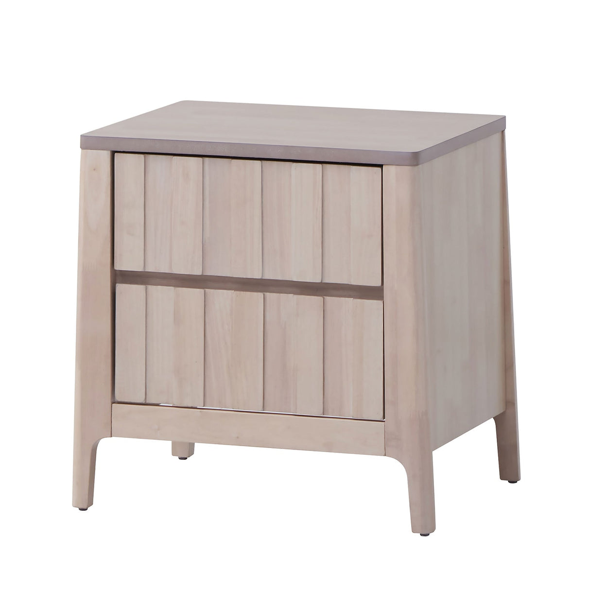 Gervais White Wash Night Stand by Furniture of America at Eve Furniture