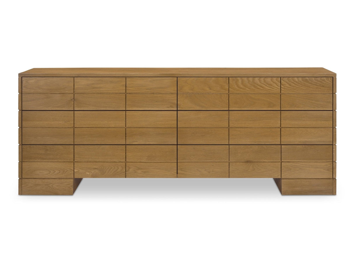 Gia Brown 6 Drawer Dresser by Moe's Home at Eve Furniture