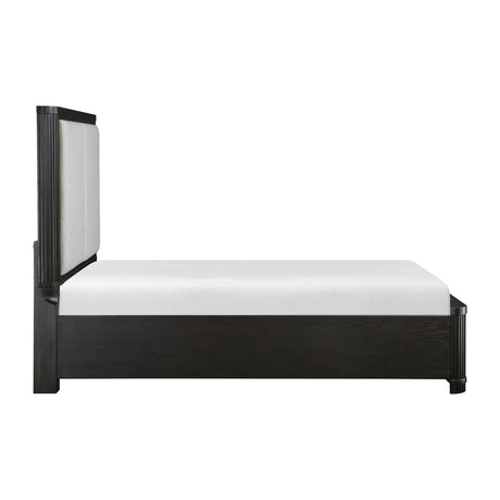 Gilbert Charcoal King Storage Platform Bed by Homelegance at Eve Furniture