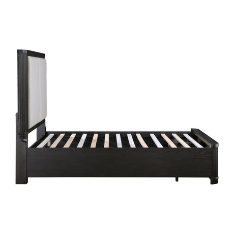 Gilbert Charcoal King Storage Platform Bed by Homelegance at Eve Furniture