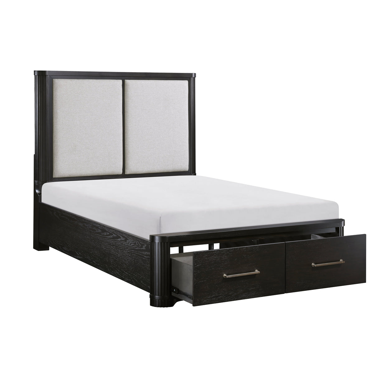 Gilbert Charcoal King Storage Platform Bed by Homelegance at Eve Furniture