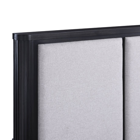 Gilbert Charcoal King Storage Platform Bed by Homelegance at Eve Furniture