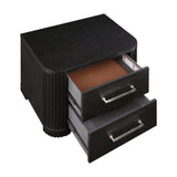 Gilbert Charcoal Nightstand by Homelegance at Eve Furniture