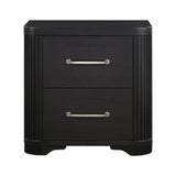 Gilbert Charcoal Nightstand by Homelegance at Eve Furniture