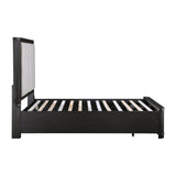 Gilbert Charcoal Queen Storage Platform Bed by Homelegance at Eve Furniture