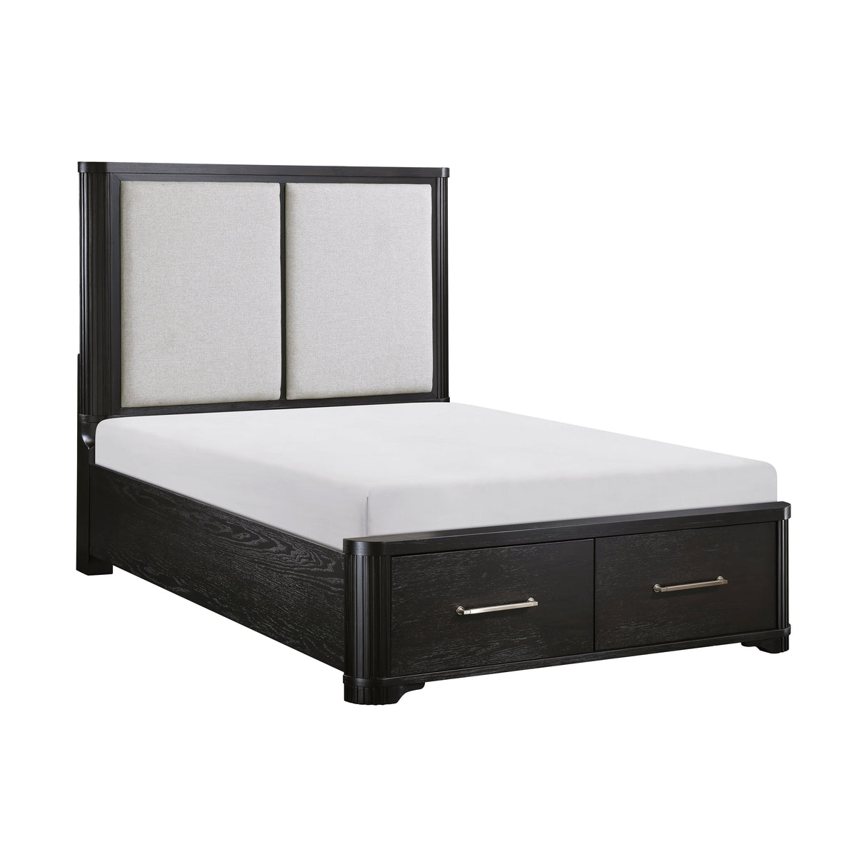 Gilbert Charcoal Storage Platform Bedroom Set by Homelegance at Eve Furniture