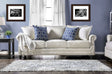 Giovanni Beige/Blue Sofa by Furniture of America at Eve Furniture