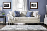 Giovanni Beige/Blue Sofa by Furniture of America at Eve Furniture