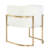Giselle Velvet Dining Chair with Gold Base by Inspire Me! Home Decor by TOV Furniture at Eve Furniture