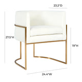 Giselle Velvet Dining Chair with Gold Base by Inspire Me! Home Decor by TOV Furniture at Eve Furniture