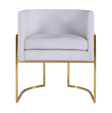 Giselle Velvet Dining Chair with Gold Base by Inspire Me! Home Decor by TOV Furniture at Eve Furniture