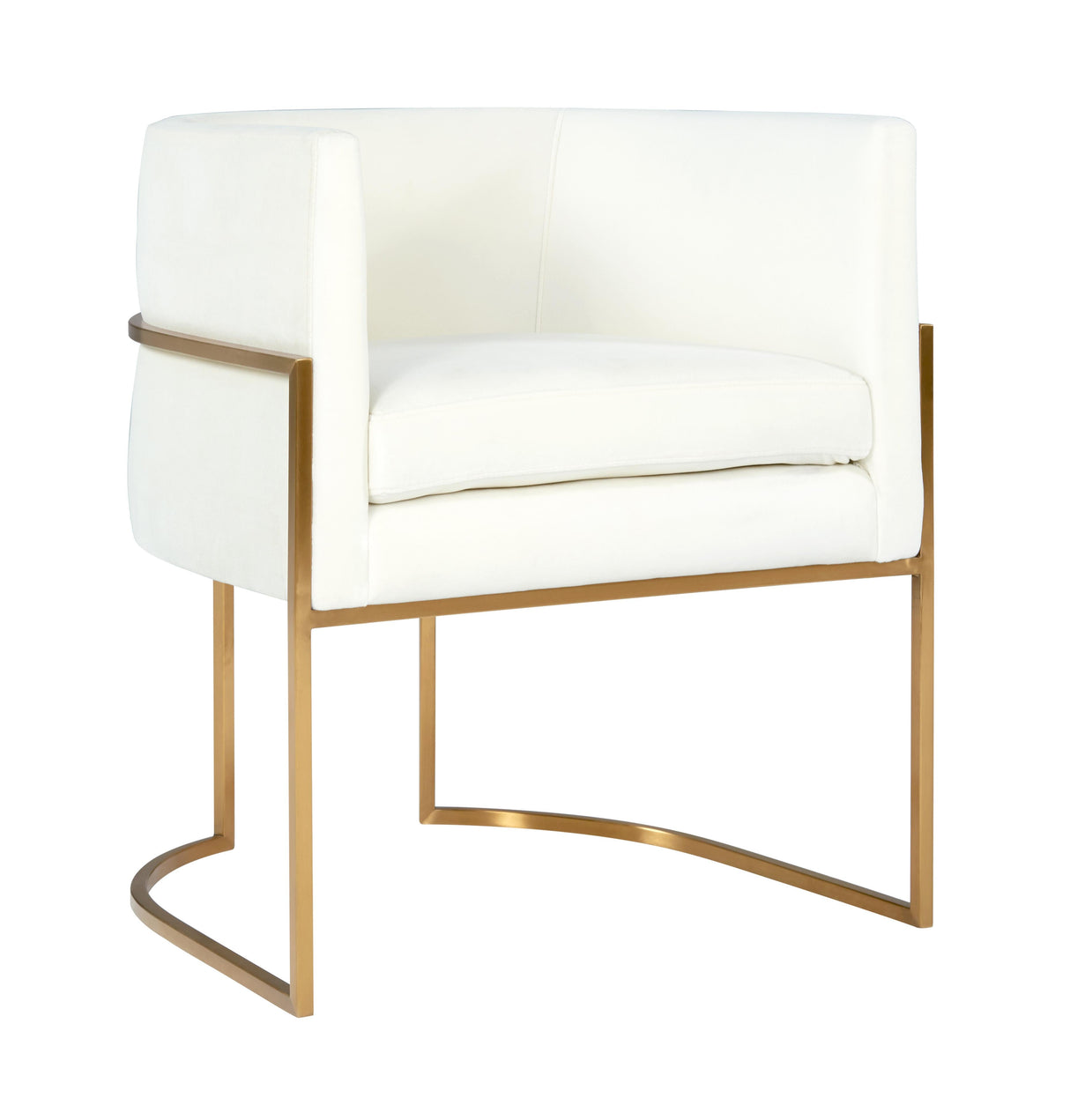 Giselle Velvet Dining Chair with Gold Base by Inspire Me! Home Decor by TOV Furniture at Eve Furniture