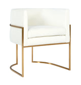 Giselle Velvet Dining Chair with Gold Base by Inspire Me! Home Decor by TOV Furniture at Eve Furniture